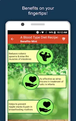 A Blood Type Diet android App screenshot 0