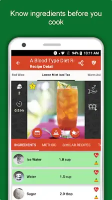 A Blood Type Diet android App screenshot 10