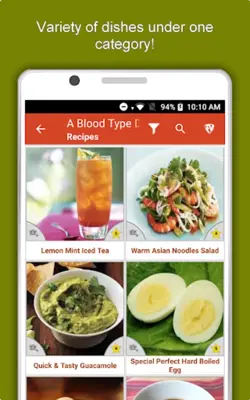 A Blood Type Diet android App screenshot 3